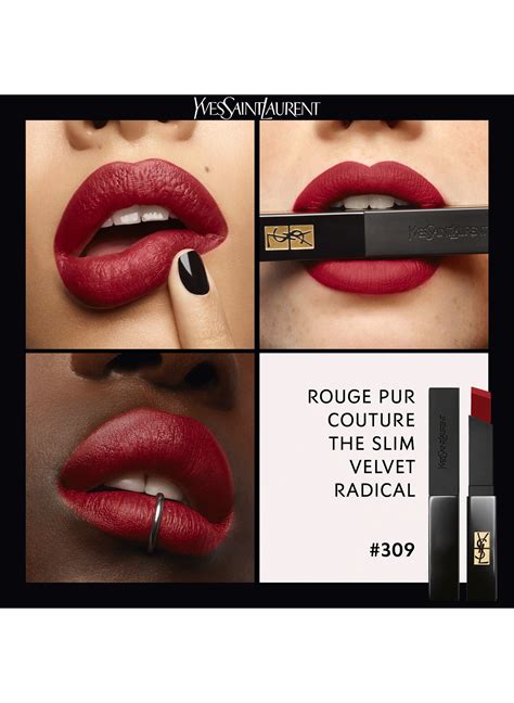 yves saint laurent velopt|ROUGE PUR COUTURE THE SLIM VELVET RADICAL .